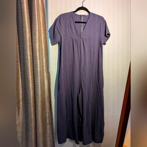 Natural fiber Wide Leg Jumpsuit